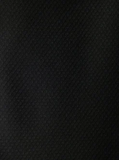 Zwart - Normale Pasvorm - Smokingpantalon met biesdetail en textuur