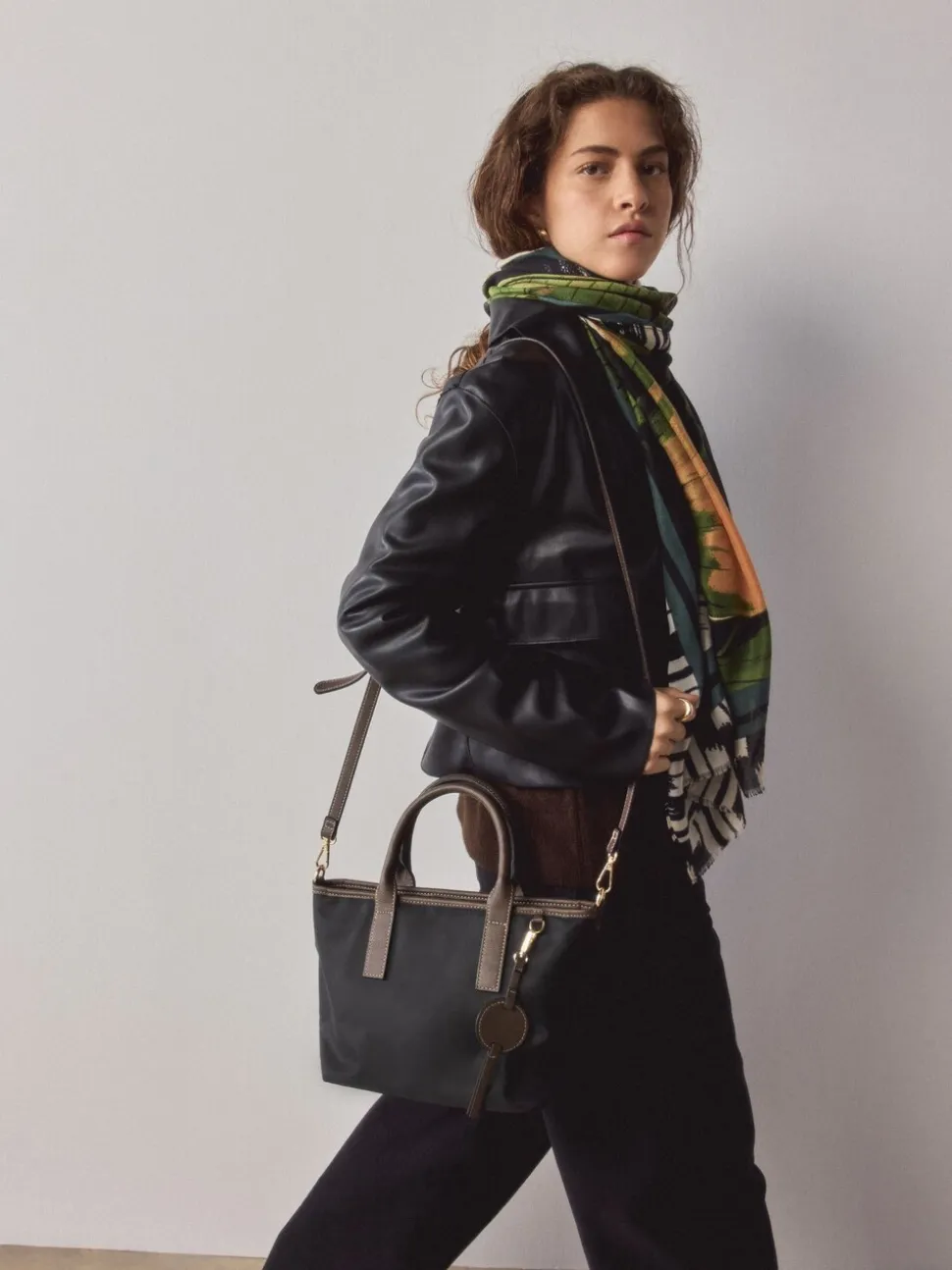 Zwart - Nylon crossbodytas