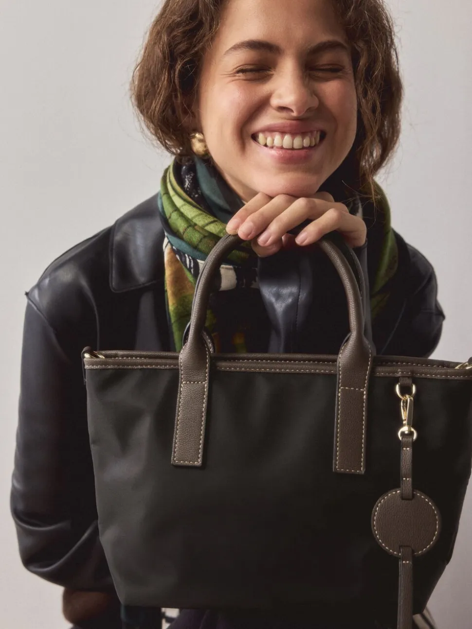 Zwart - Nylon crossbodytas