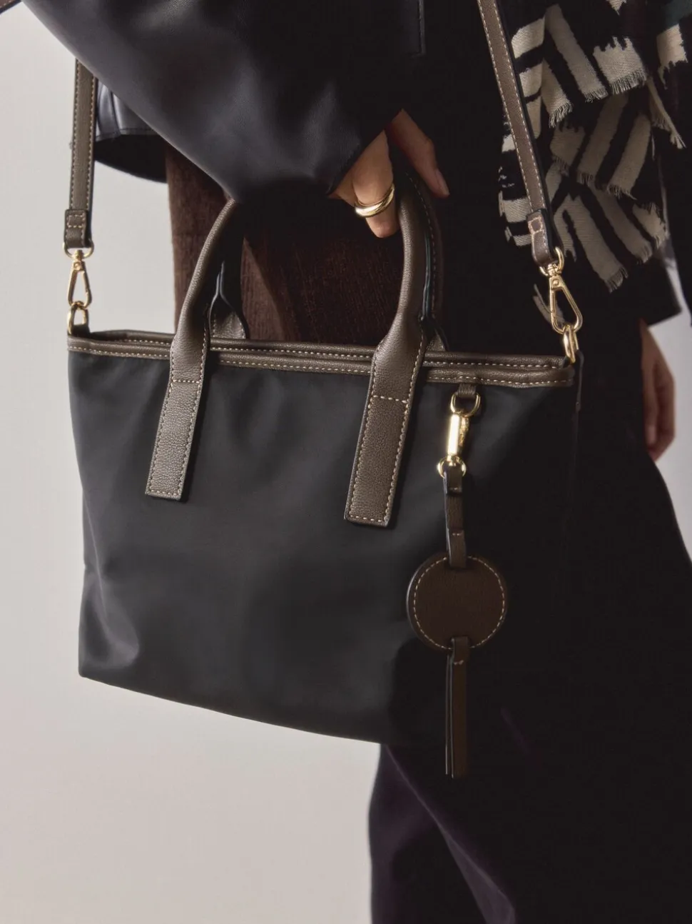 Zwart - Nylon crossbodytas