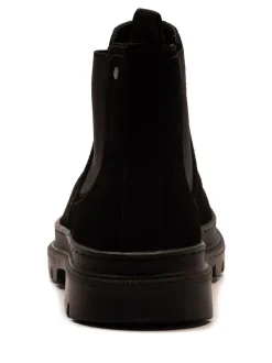 Zwart - Off The Hook Harrison Suede Leather Formal Chelsea Boots