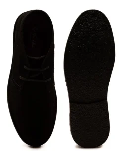 Zwart - Off The Hook Sahara suède leren Desert Chukka Vetersluiting Boots