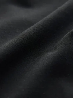 Zwart - Op maat gemaakte blazer met enkele rij knopen van wol