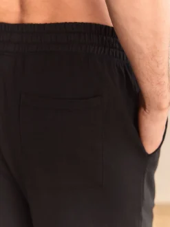 Zwart - Open - Loopback Soft Touch Cuffed Joggers