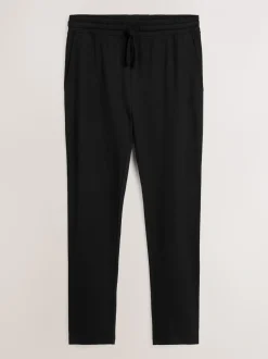 Zwart - Open - Loopback Soft Touch Cuffed Joggers
