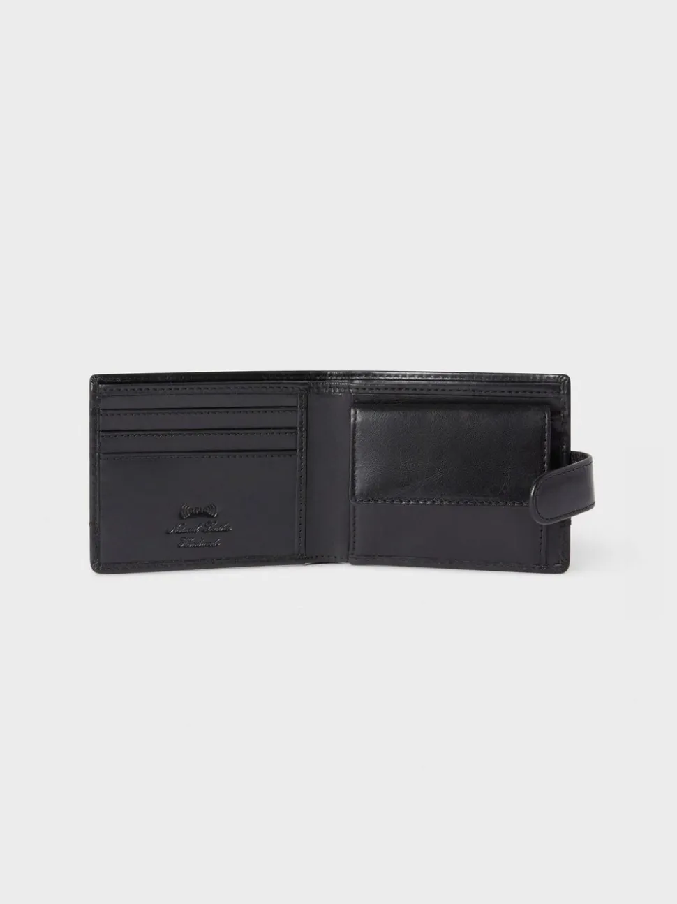Zwart - Osprey London - The London bruine leren portemonnee