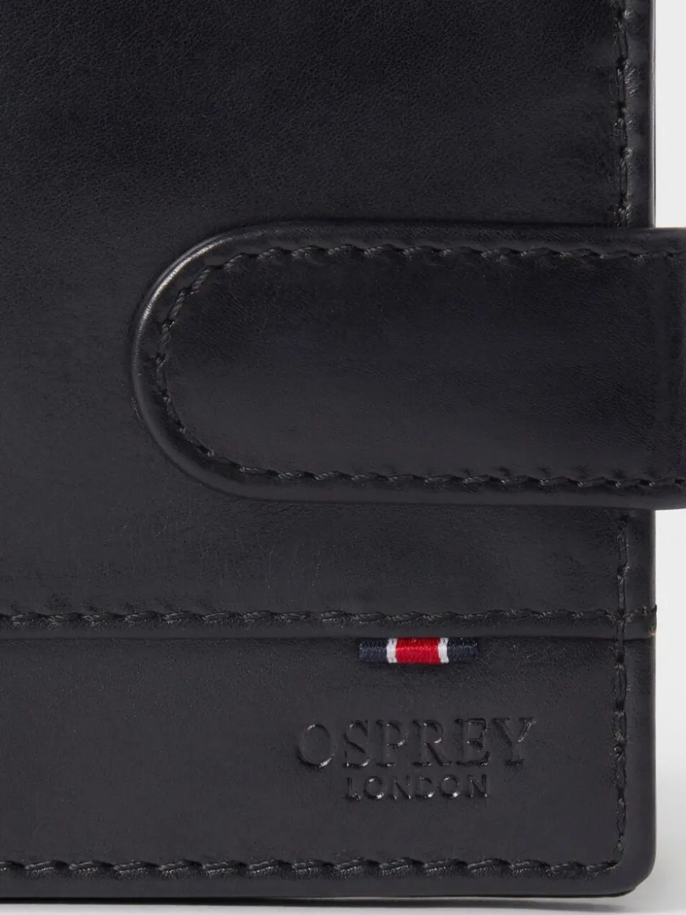 Zwart - Osprey London - The London bruine leren portemonnee