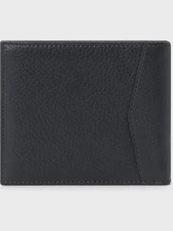 Zwart - Osprey London The Compass leren muntenportemonnee