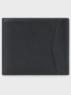 Zwart - Osprey London The Compass leren muntenportemonnee