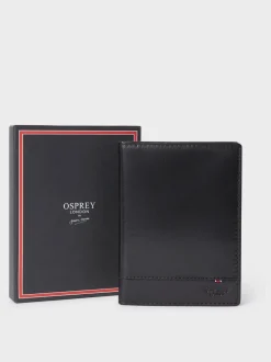Zwart - Osprey London The London Leather Passport Cover