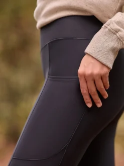 Zwart - Outdoor legging met fleecevoering en warme handgreep