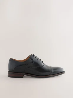 Zwart - Oxford-schoenen met neusstuk