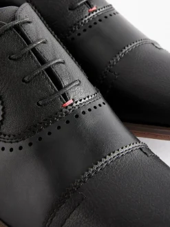 Zwart - Oxford-schoenen met neusstuk