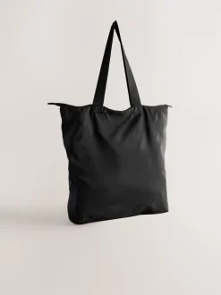 Zwart - Packable Tote Bag