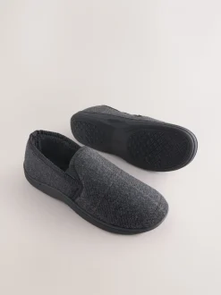Zwart - Pantoffels met dichte hiel