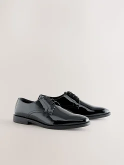 Zwart - Patent Leather Derby Shoes