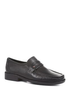 Zwart - Pavers nette zwarte mocassin schoenen voor heren