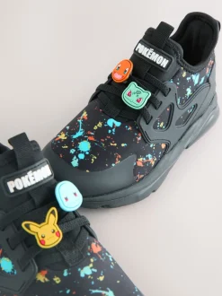 Zwart - Pokemon sneakers met elastische veter