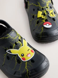 Zwart - Pokemon Warm Lined Slipper Clogs