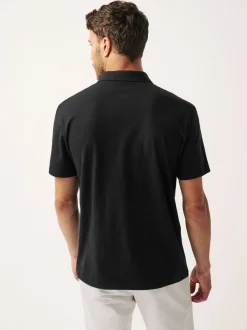 Zwart - Polo met korte mouwen