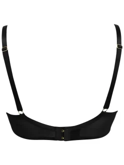 Zwart - Pour Moi - For Your Eyes Only beha met beugel en kwartcups