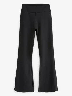 Zwart - Power vormgevende ponté flare legging