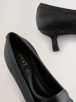 Zwart - Premium Leather With Motionflex Point Toe Tassel Heels Loafers
