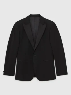 Zwart - Punt revers - Reiss Poker modieus gesneden Single breasted Jack Tailored-Fit