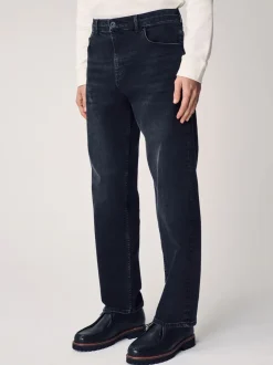 Zwart - Rechte, klassieke jeans met stretch