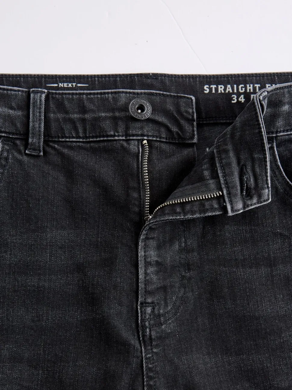 Zwart - Rechte, klassieke jeans met stretch