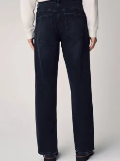 Zwart - Rechte, klassieke jeans met stretch