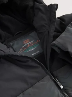 Zwart - Reflecterende, regenbestendige microfleece gevoerde jas (3-16jr)