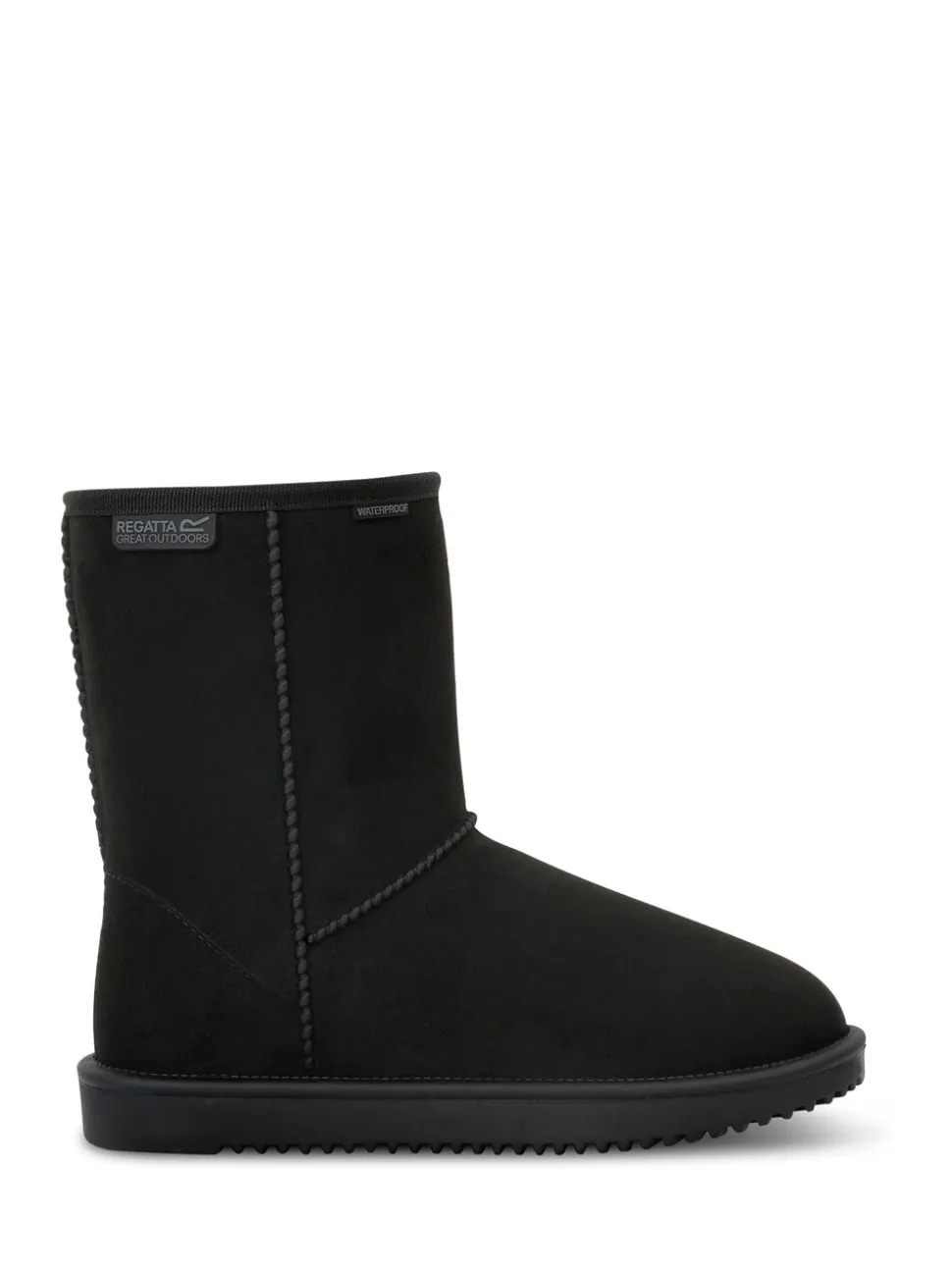 Zwart - Regatta Risley Behaaglijke halflange waterdichte Boots met voering van imitatiebont