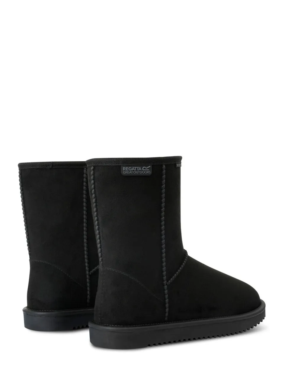 Zwart - Regatta Risley Behaaglijke halflange waterdichte Boots met voering van imitatiebont