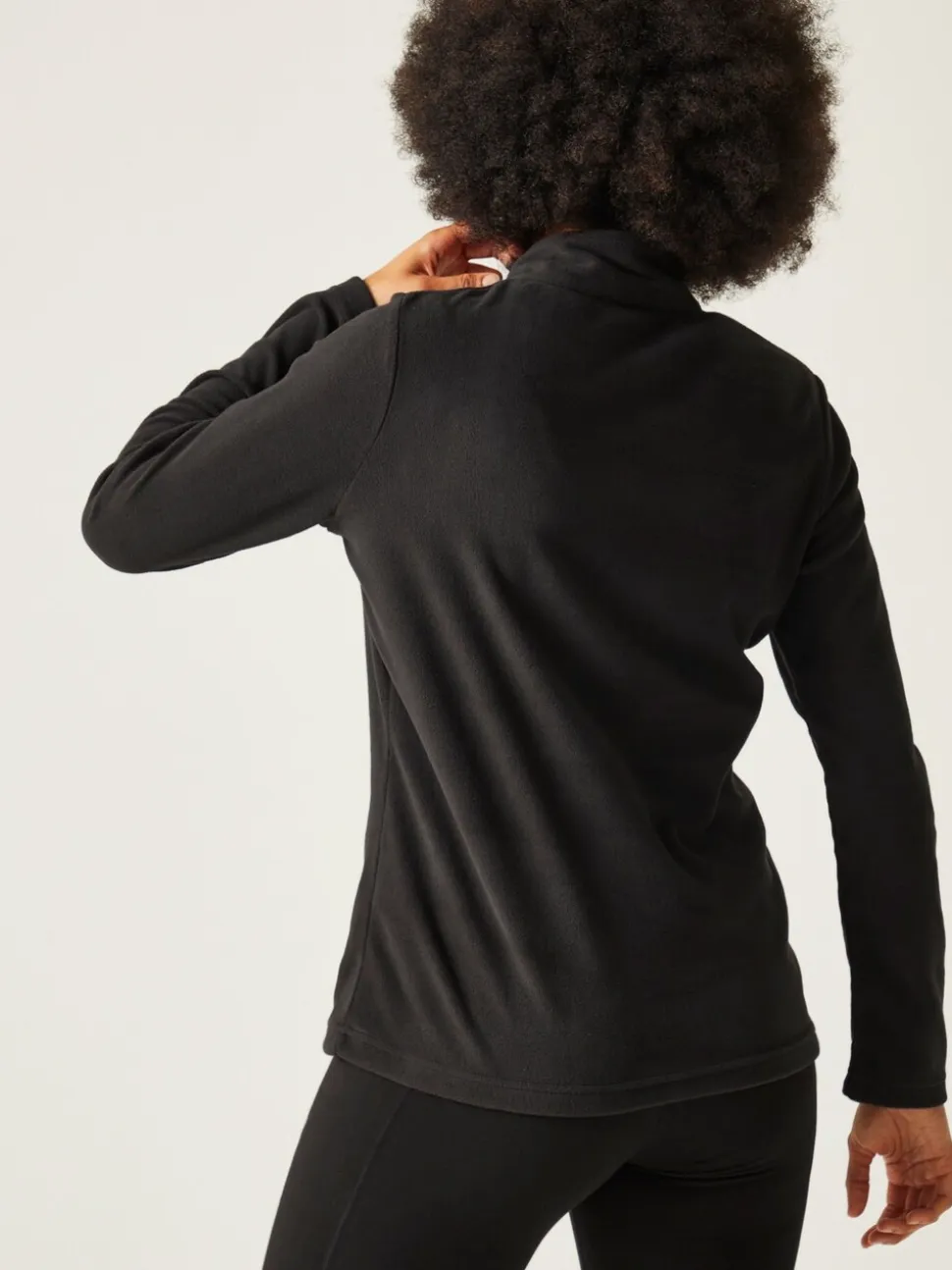 Zwart - Regatta Sweethart fleece met rits bij de hals