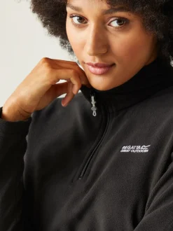 Zwart - Regatta Sweethart fleece met rits bij de hals
