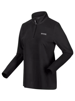 Zwart - Regatta Sweethart fleece met rits bij de hals