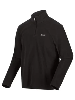 Zwart - Regatta Thompson fleece met rits bij de hals