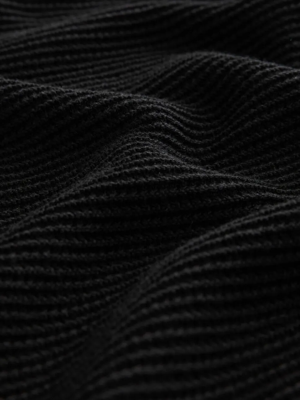 Zwart - Regular Fit getextureerde schijn-Oxford overhemdtrui