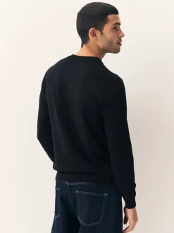 Zwart - Regular Fit Soft Touch V-Neck Jumpers 2 Pack