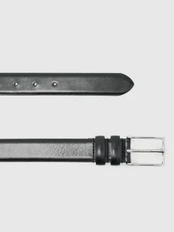 Zwart - Reiss - Dante - Gladde leren riem