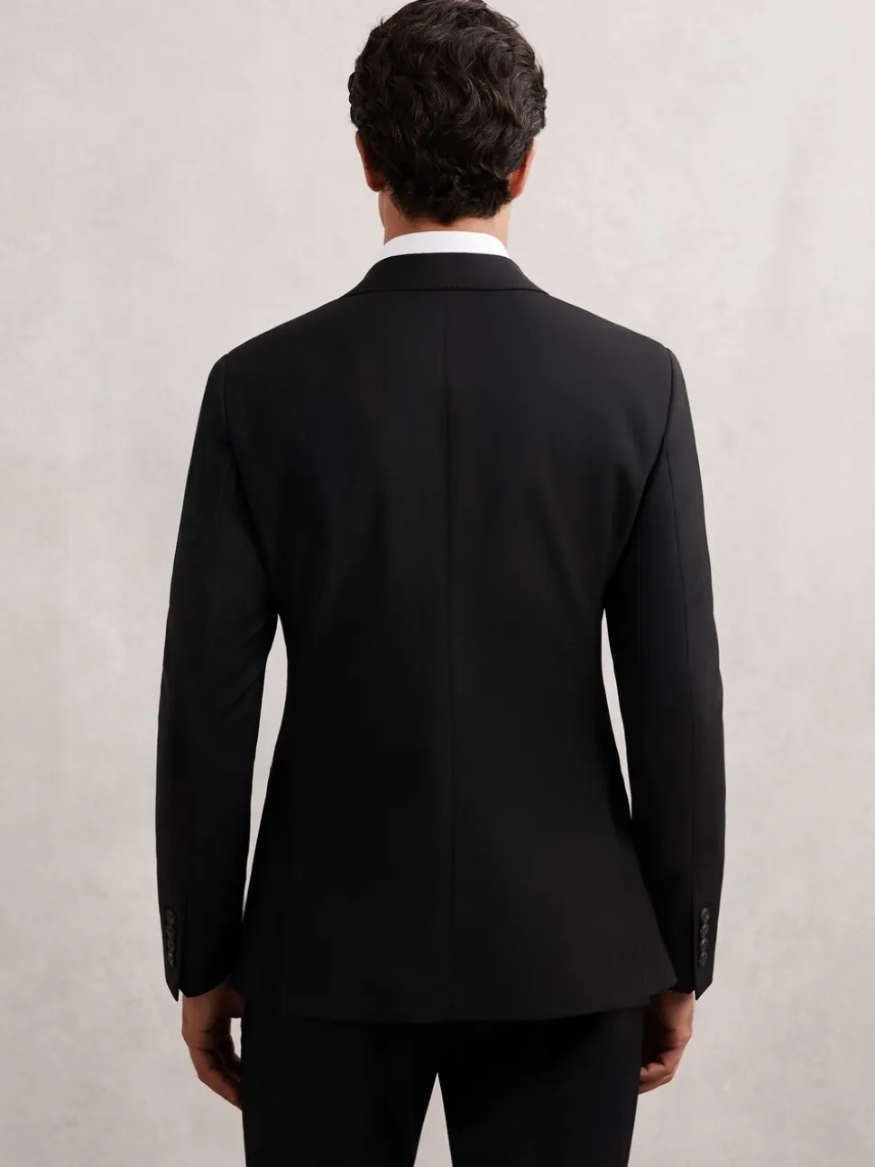 Zwart - Reiss Promise Wool-Blend Single-Breasted Suit Blazer Tailored-Fit