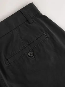 Zwart - Relaxed fit - Chinoshort met stretch
