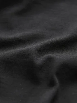 Zwart - Relaxed fit - Essentieel katoenen T-shirt met ronde hals