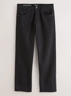 Zwart - Relaxed fit - Motionflex jeans