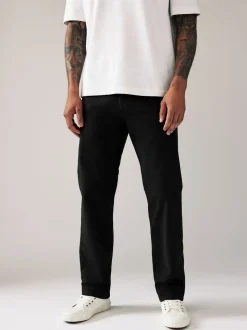 Zwart - Relaxed fit - Stretchy chino