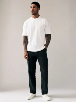 Zwart - Relaxed fit - Stretchy chino