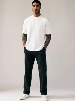 Zwart - Relaxed fit - Stretchy chino