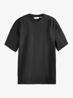 Zwart - Relaxed fit - Zwaar T-shirt