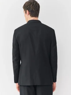 Zwart - Relaxed Fit Double breasted Pak Jack